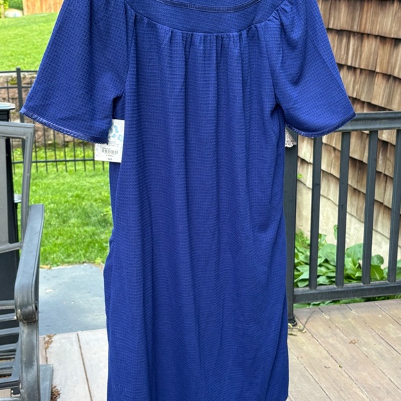 2 Adonna Sleepwear Viking Snap front Short Sleeve Robes Blue & Pink.  XS - Picture 5 of 9